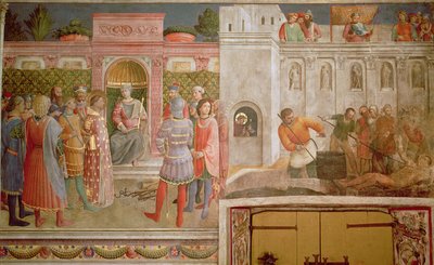 St. Lawrence Before Decius and the Martyrdom of St. Lawrence by Fra Angelico